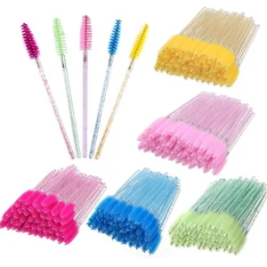 100Pcs Eyelash Extension Brushes Disposable Eyebrow Mascara Wand Applicator Spoolers Brush Lashes Cosmetic Set Makeup Tool