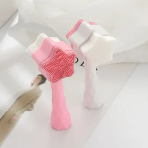 Five-pointed Star Facial Wash Brush Portable Manual Brush Star-style Facial Wash Massage Brush Household Silicone Cleansing Tool