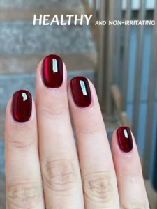 12ML 1-21PCS Red Glass Bead Cat Eye Magnet Gel Nail Polish Summer And Autumn Hot Selling Whitening Red Cat Eye Nail Gel Glue