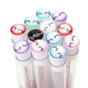 25/50Pcs Eyelash Brush Tubes Crystal Lash Mascara Wands Eyebrow Comb Spoolies Container Lashes Brushes Applicators Makeup Tools